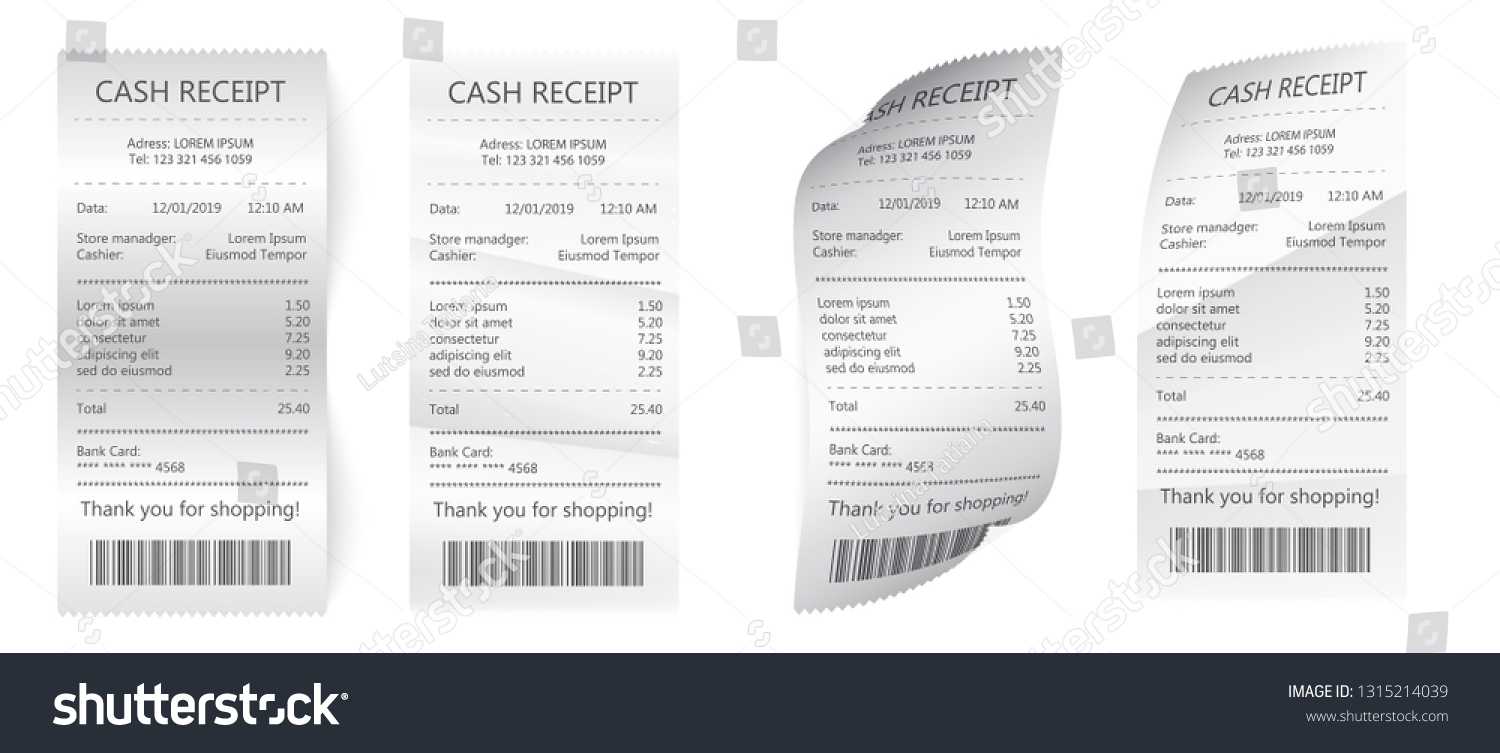 Realistic Payment Paper Bills Cash Credit Stock Vector Throughout Credit Card Bill Template