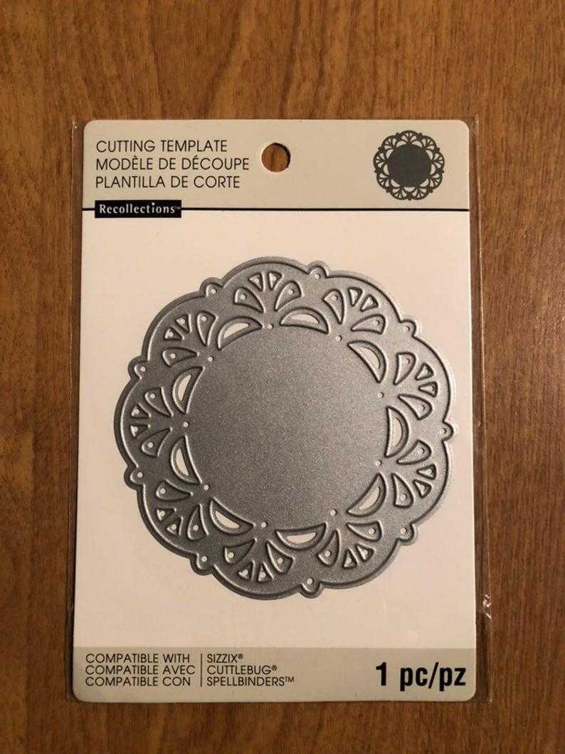 Recollections Doily Cutting Template Die 1 Piece 542688 Regarding Recollections Cards And Envelopes Templates
