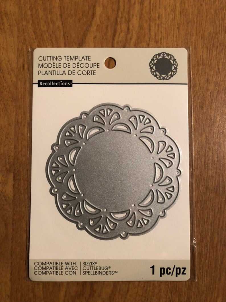 Recollections Doily Cutting Template Die 1 Piece 542688 With Recollections Card Template