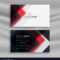 Red And Black Creative Business Card Template Throughout Web Design Business Cards Templates