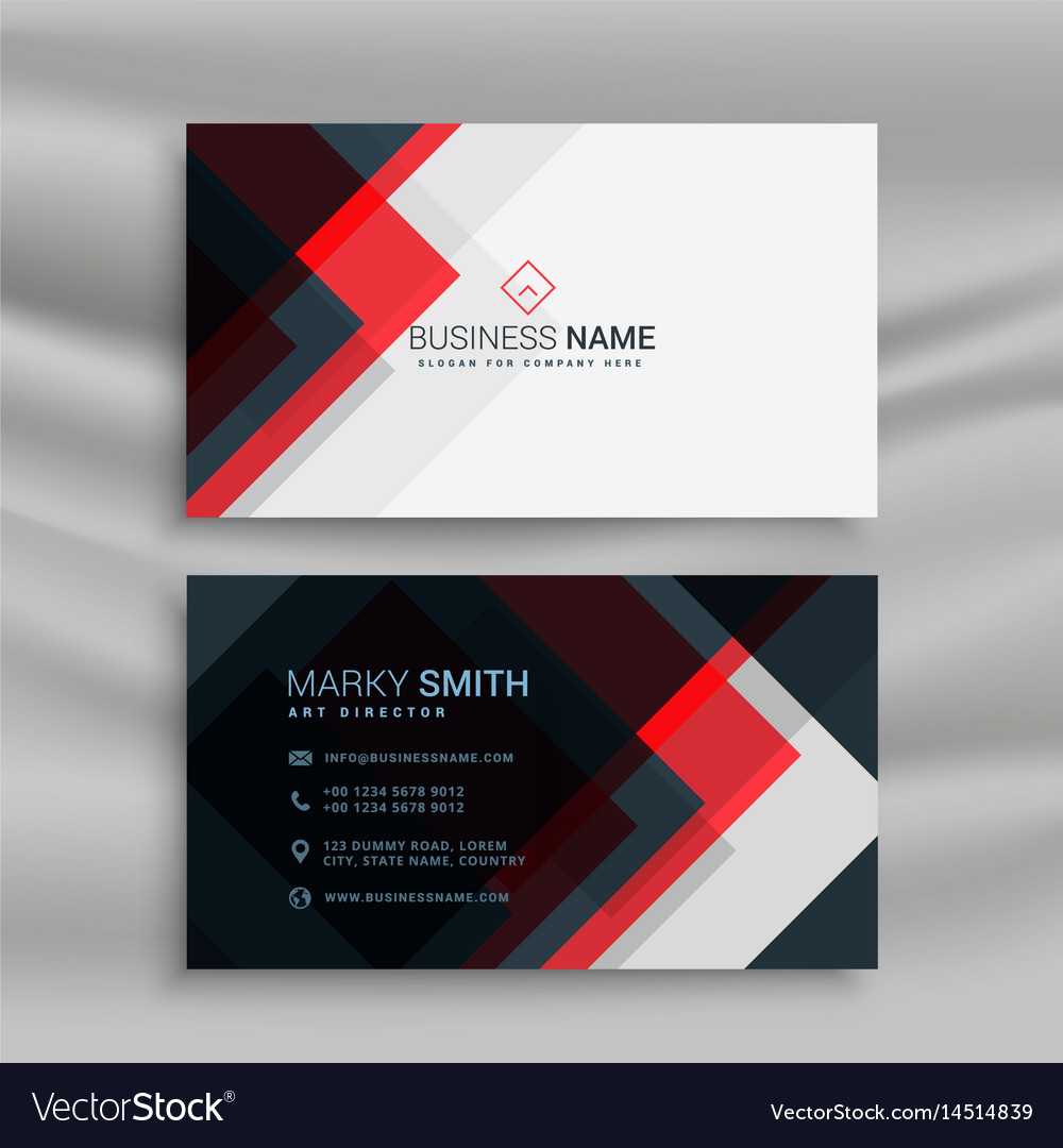 Red And Black Creative Business Card Template Throughout Web Design Business Cards Templates