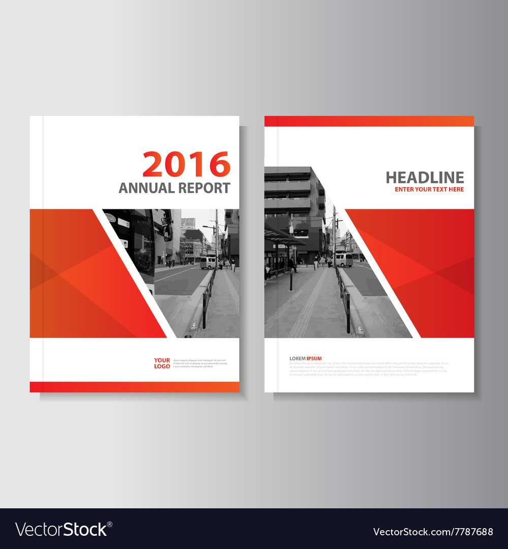 Red Annual Report Leaflet Brochure Flyer Inside Engineering Brochure Templates Free Download