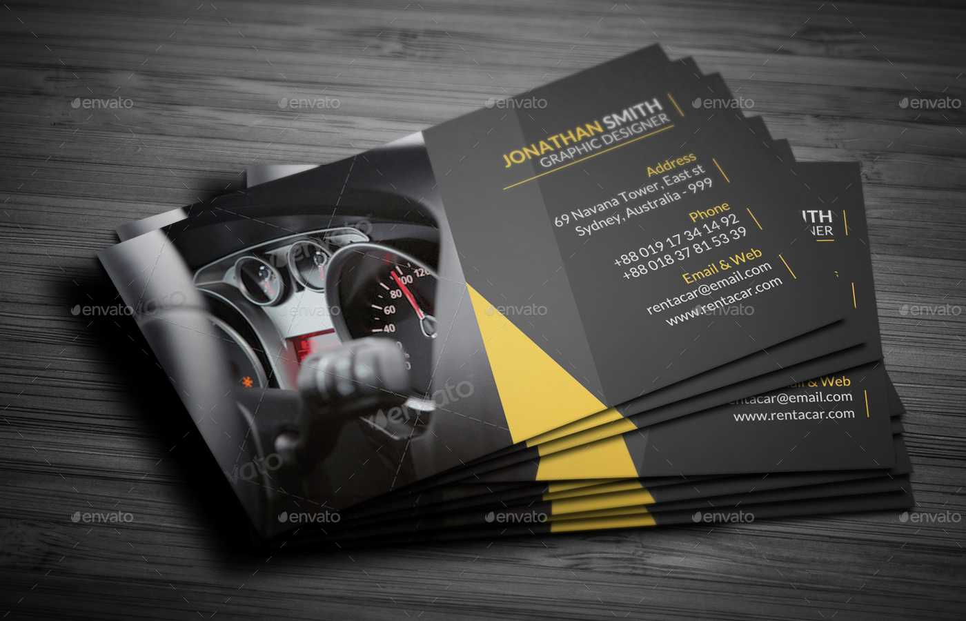 Rent A Car Business Card Intended For Automotive Business Card Templates