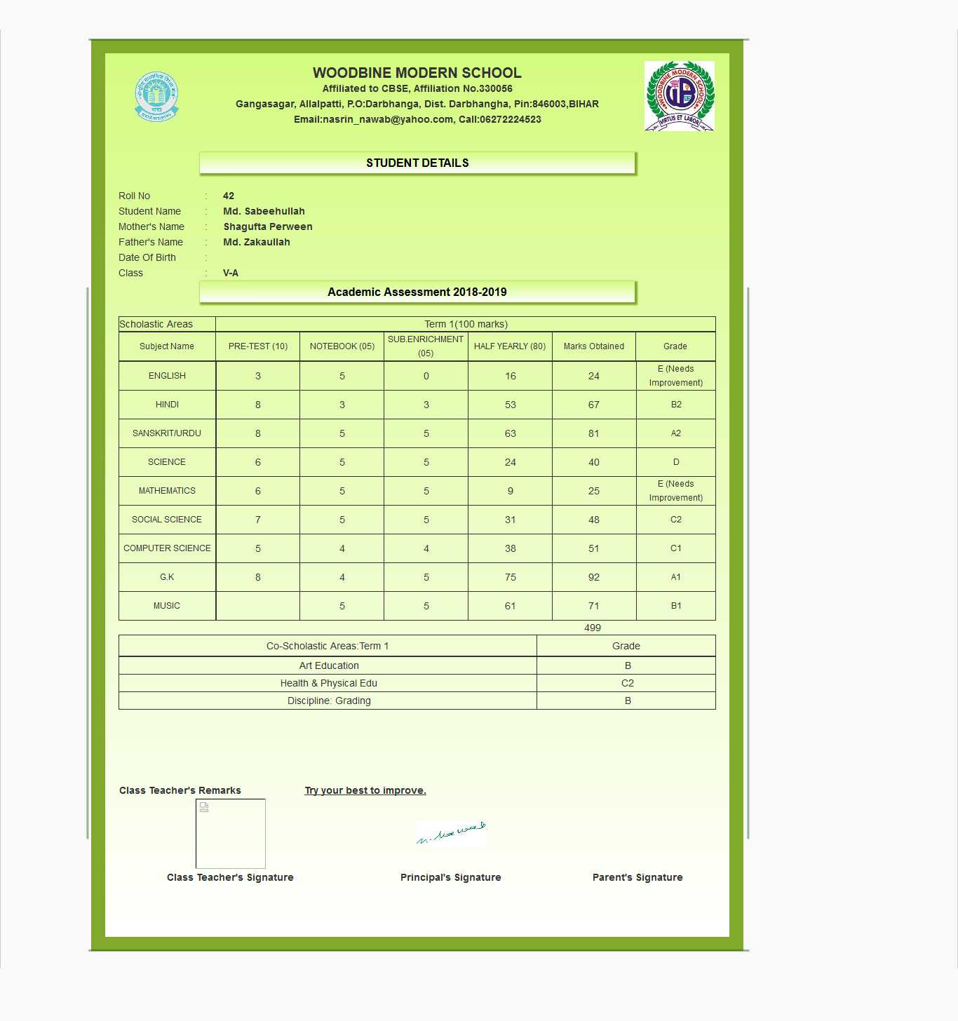 Report Card Generator Software, Student Report Card Throughout College Report Card Template