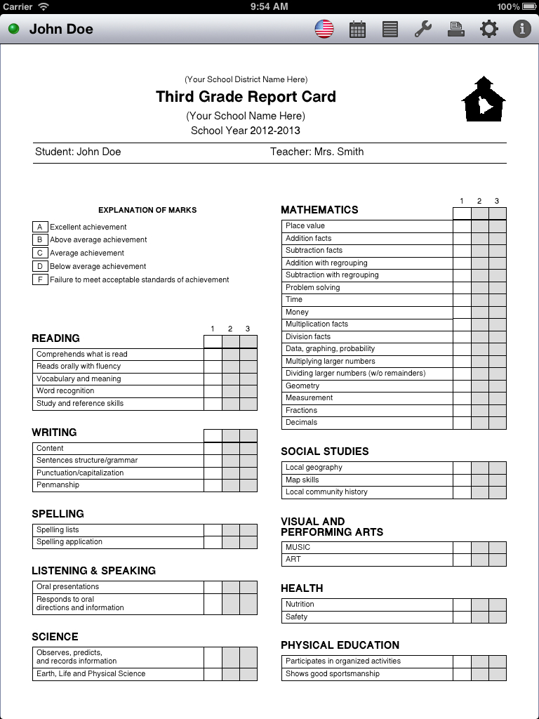 Report Card Maker – Beyti.refinedtraveler.co Intended For Fake College Report Card Template