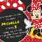 Rocking Minnie Mouse Birthday Invitation Card Template Intended For Minnie Mouse Card Templates