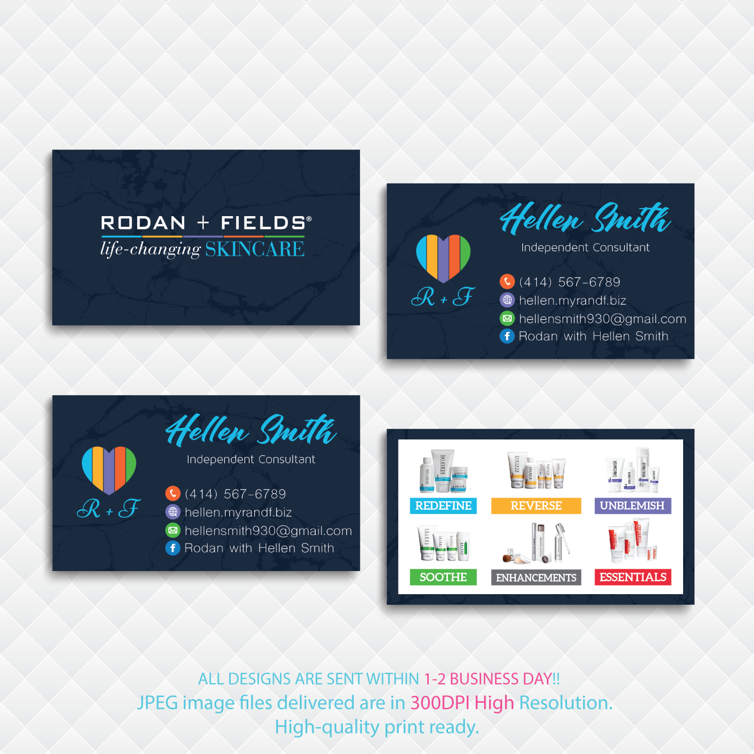 Rodan And Fields Business Card, Rodan And Fields Consultant Cards,  Personalized Rodan And Fields Business Cards, Rodan And Fiel Cards, Rf86 In Rodan And Fields Business Card Template