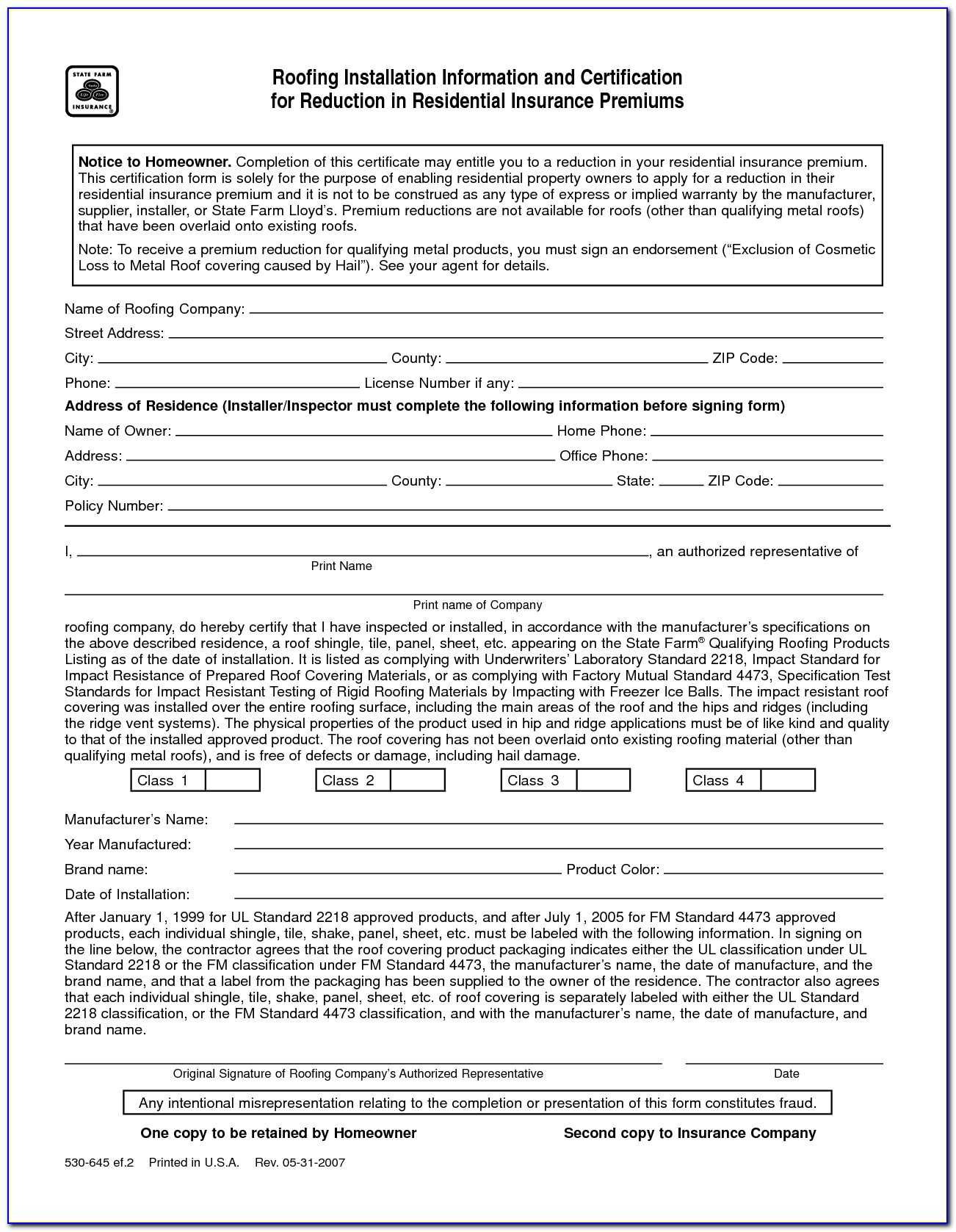 Roof Certification Form Template – Form : Resume Examples With Regard To Roof Certification Template