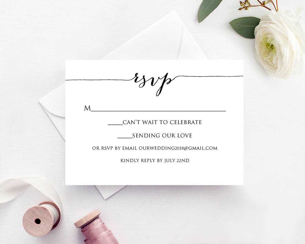 Rsvp Card Templates – Beyti.refinedtraveler.co Intended For Free Printable Wedding Rsvp Card Templates