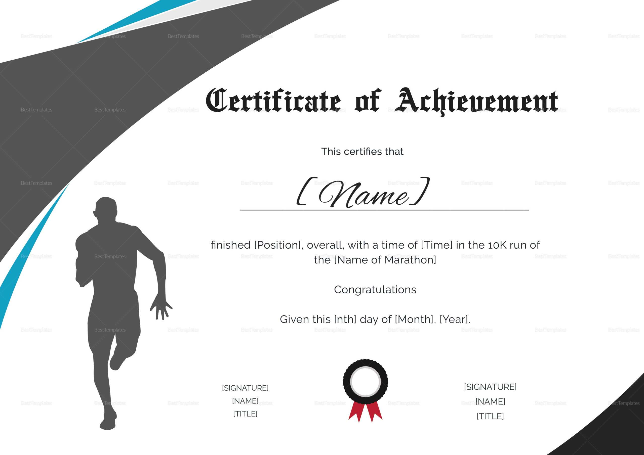 Running Certificate Template – Carlynstudio Within Running Certificates Templates Free