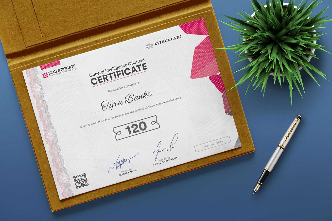 Sample Iq Certificate - Get Your Iq Certificate! Intended For Iq Certificate Template