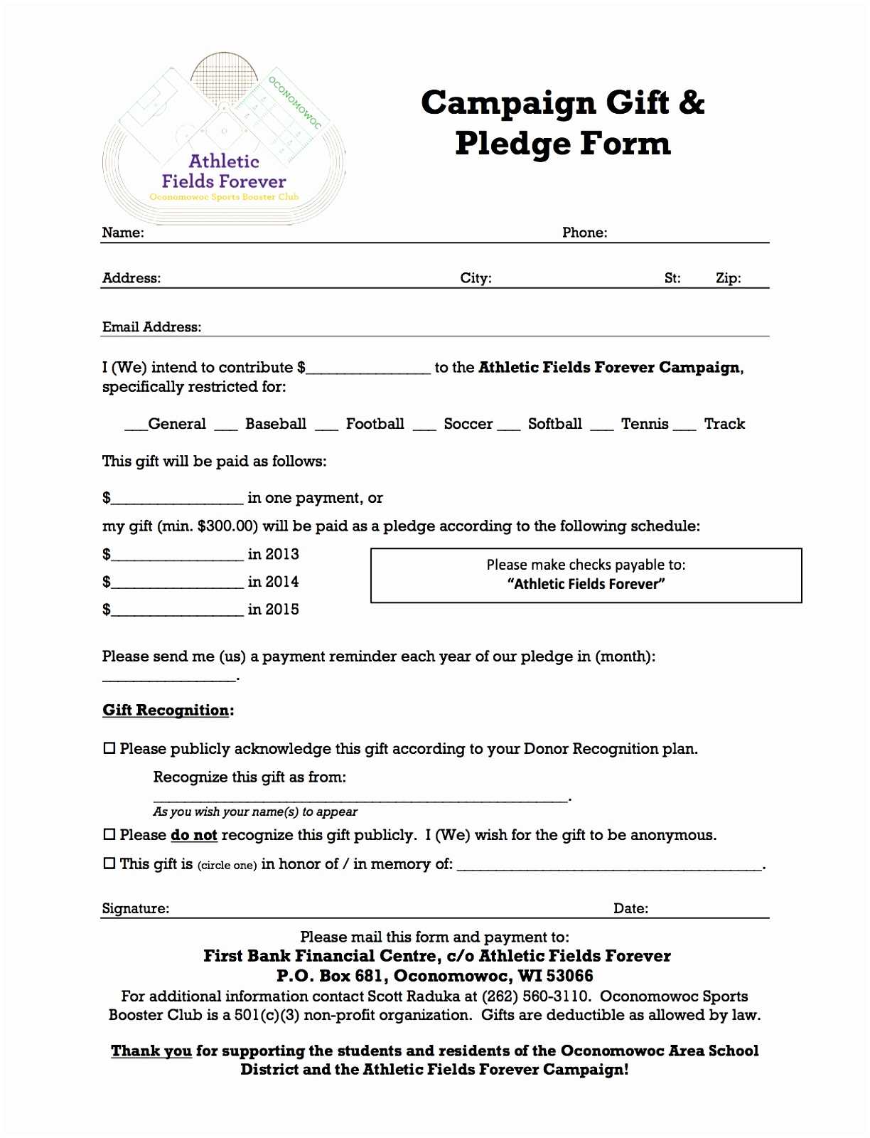 Sample Pledge Letter – Beyti.refinedtraveler.co For Pledge Card Template For Church