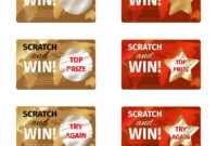 Scratch Card Design Template for Scratch Off Card Templates