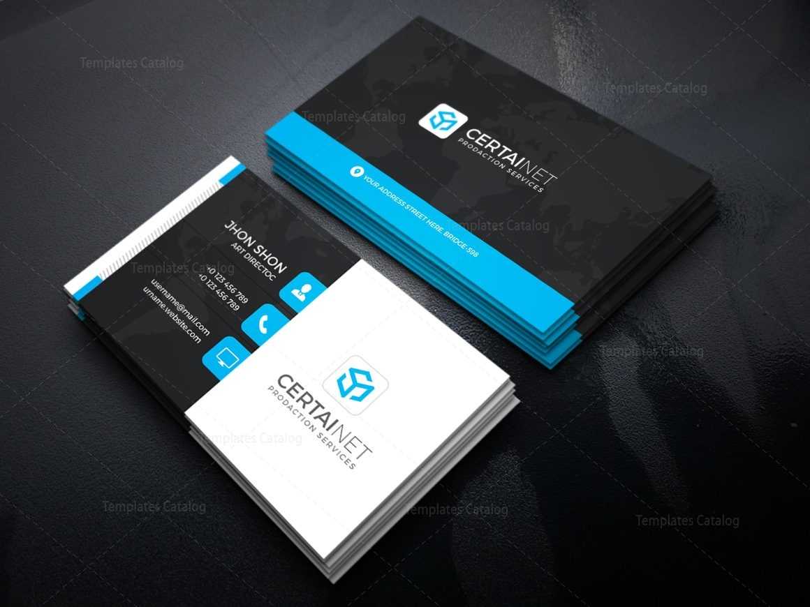 Security Company Corporate Business Card Template 000925 Intended For Company Business Cards Templates