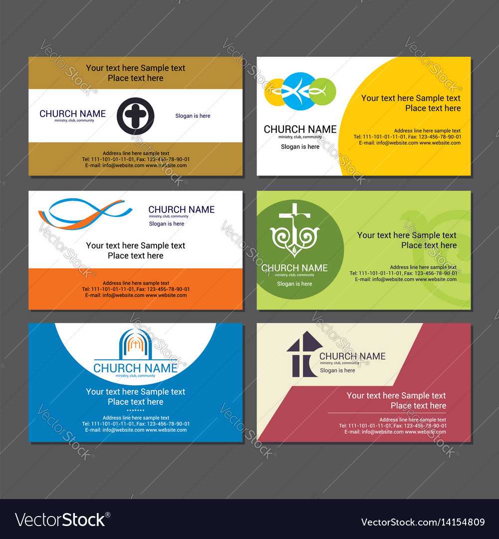 Set Christian Business Cards For The Church For Christian Business Cards Templates Free