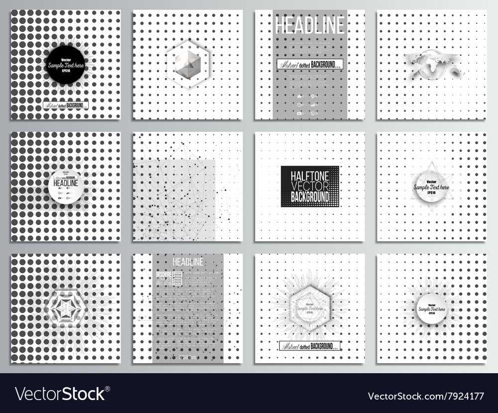 Set Of 12 Creative Cards Square Brochure Template Pertaining To Med Cards Template