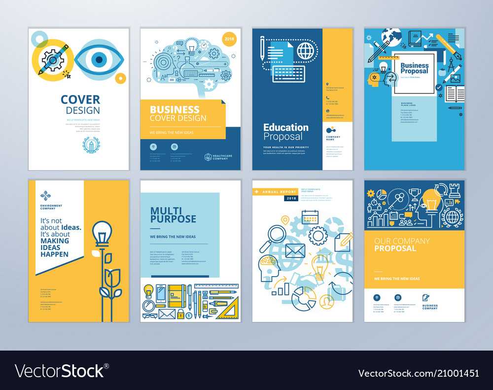 Set Of Brochure Design Templates Of Education Regarding Brochure Design Templates For Education