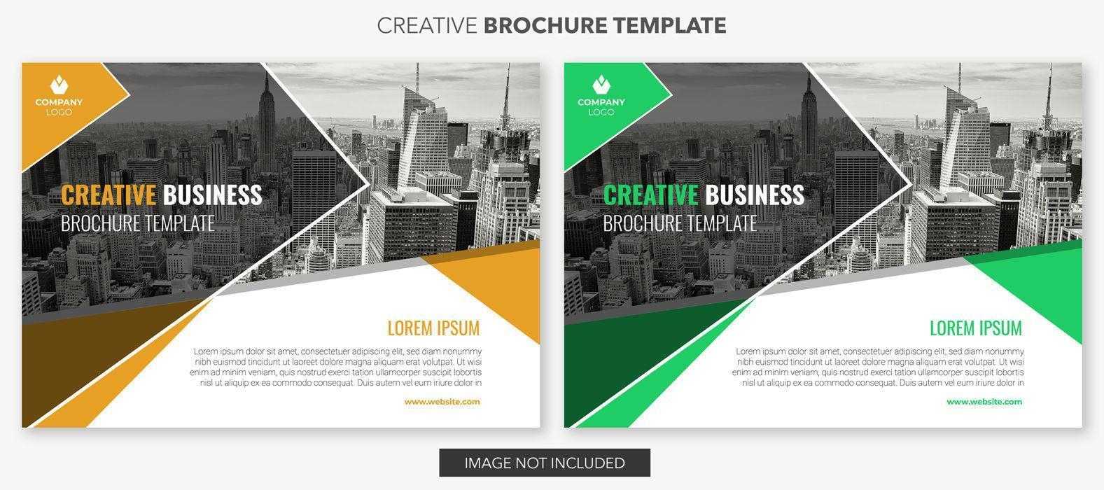 Set Of Horizontal Business Brochure Template Designs Regarding Engineering Brochure Templates Free Download