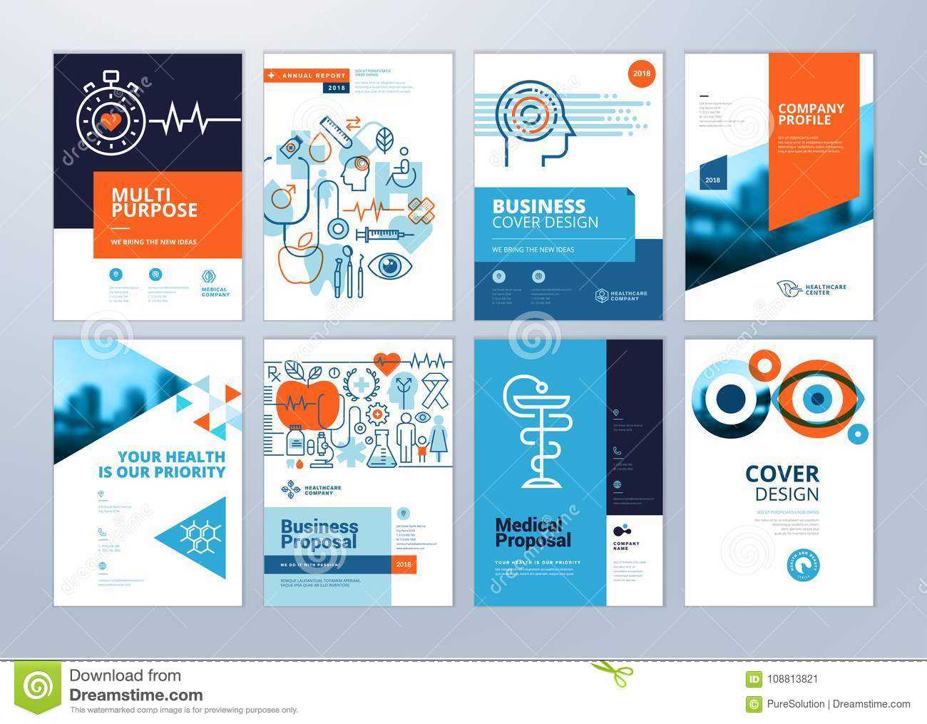 Set Of Medical Brochure, Annual Report, Flyer Design With Regard To Pharmacy Brochure Template Free