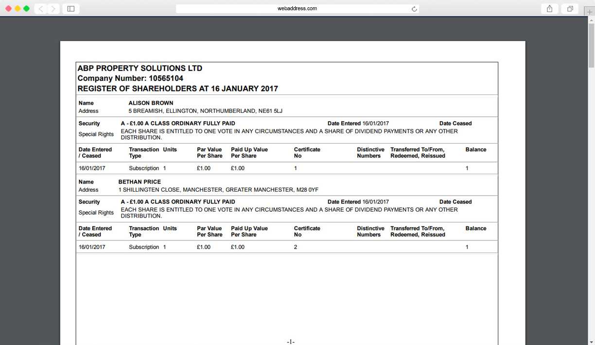 Share Certificates | Thecompanywarehouse.co.uk Within Share Certificate Template Companies House
