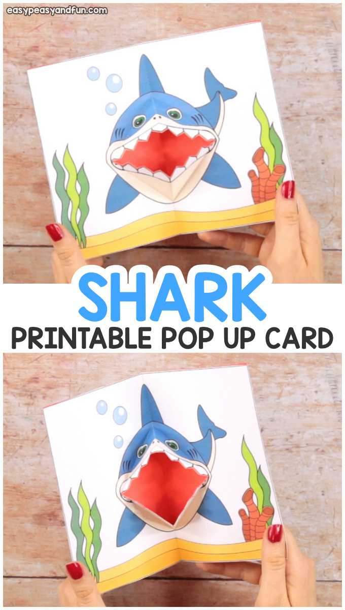 Shark Pop Up Card – Easy Peasy And Fun Inside Printable Pop Up Card Templates Free