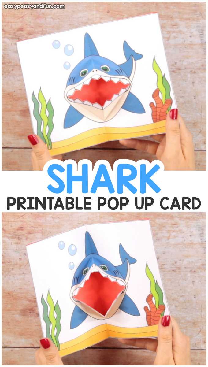 Shark Pop Up Card – Easy Peasy And Fun With Regard To Free Printable Pop Up Card Templates