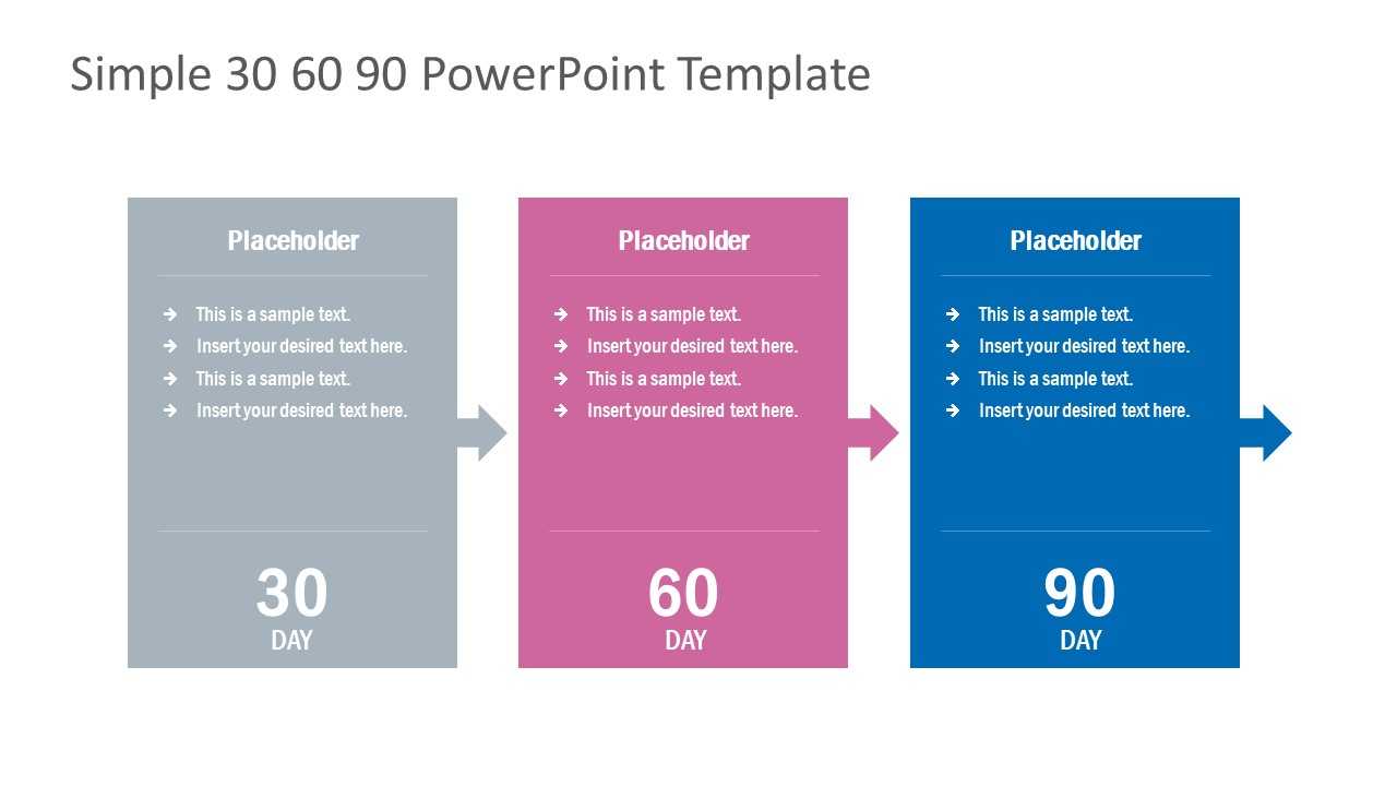 Simple 30 60 90 Day Powerpoint Template Intended For 30 60 90 Day Plan Template Powerpoint