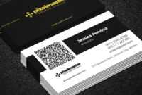 Simple Business Card With Qr Codenisa Toon On Dribbble within Qr Code Business Card Template