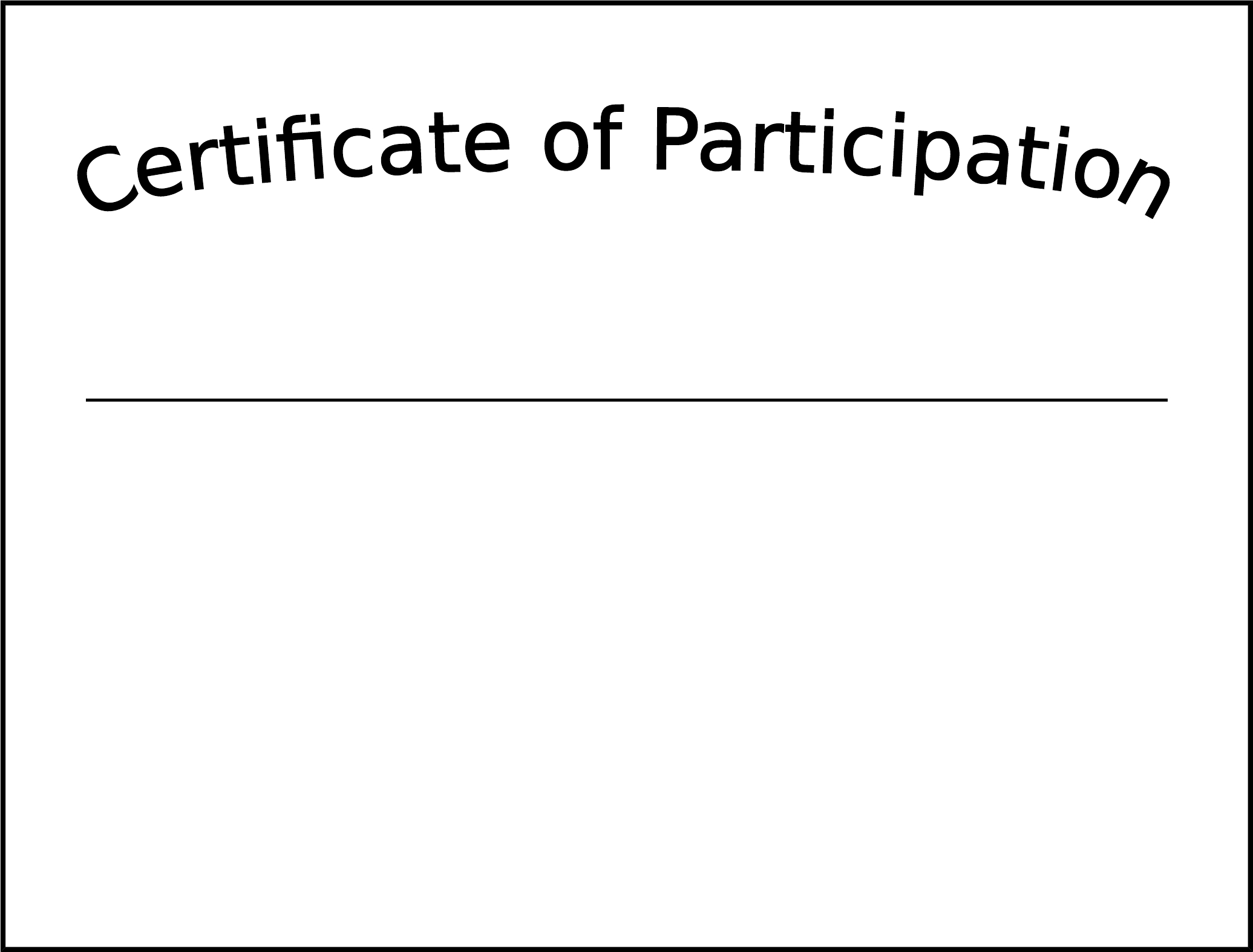 Simple Participation Certificate Template Free Download Regarding Generic Certificate Template