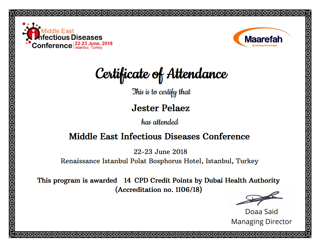 Simplecert Certificates Of Attendance Pertaining To Certificate Of Attendance Conference Template