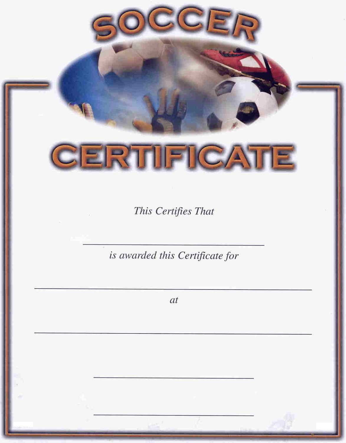 Soccer Award Certificates | Activity Shelter Regarding Soccer Certificate Templates For Word