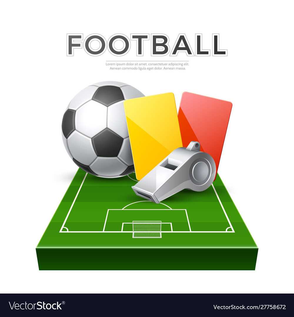 Soccer Football Poster 3D Whistle Ball Card Intended For Football Referee Game Card Template