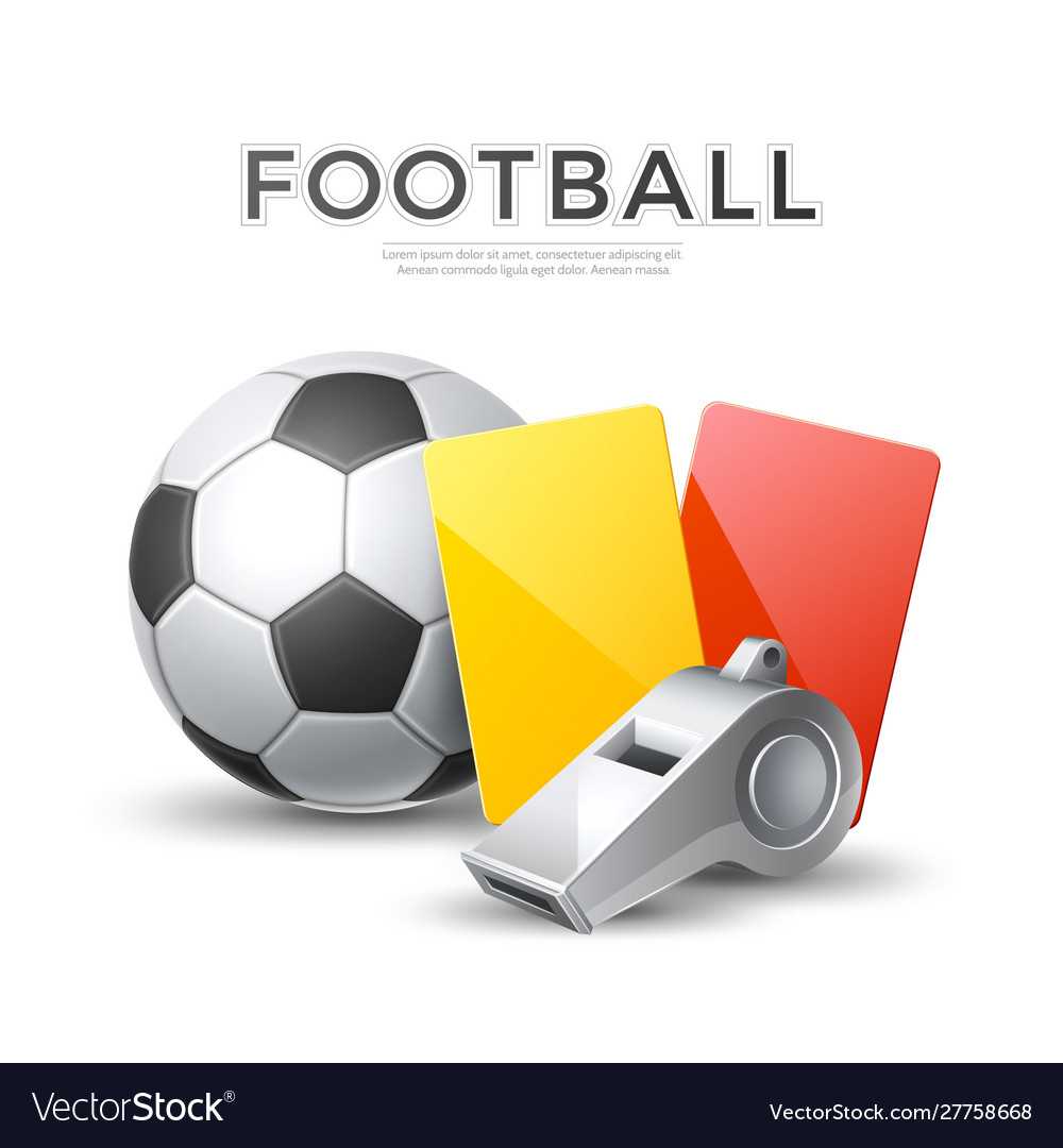 Soccer Football Poster 3D Whistle Ball Card Within Soccer Referee Game Card Template