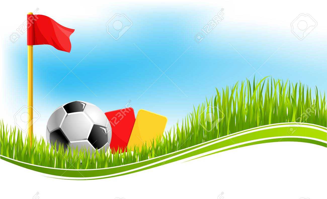 Soccer Or Football Game Background Design Template For Fan Club.. In Soccer Referee Game Card Template