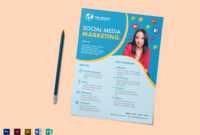 Social Media Marketing Flyer Template with regard to Social Media Brochure Template