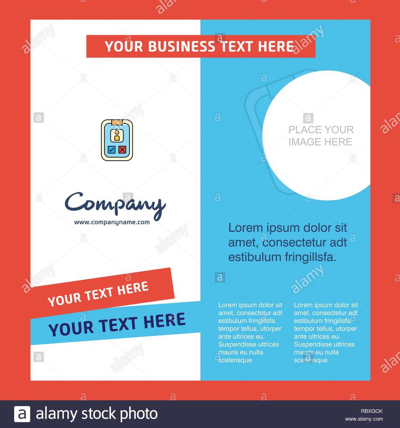 Social Media User Profile Company Brochure Template. Vector With Regard To Social Media Brochure Template