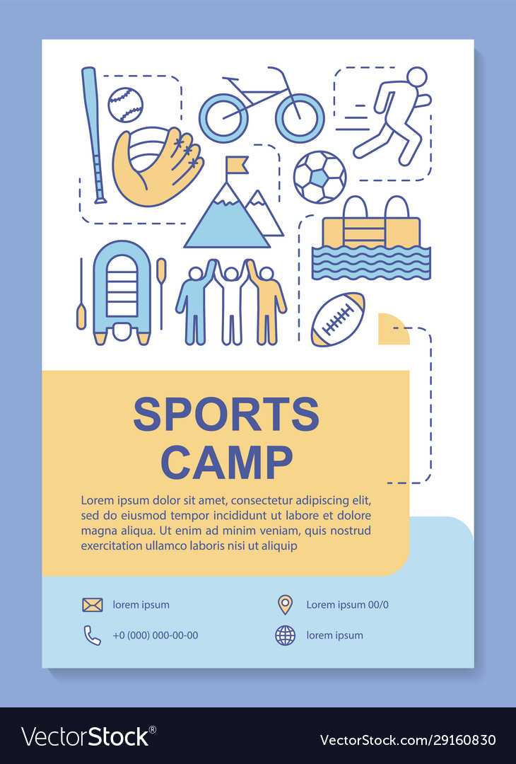 Sports Camp Body Training Brochure Template Inside Training Brochure Template