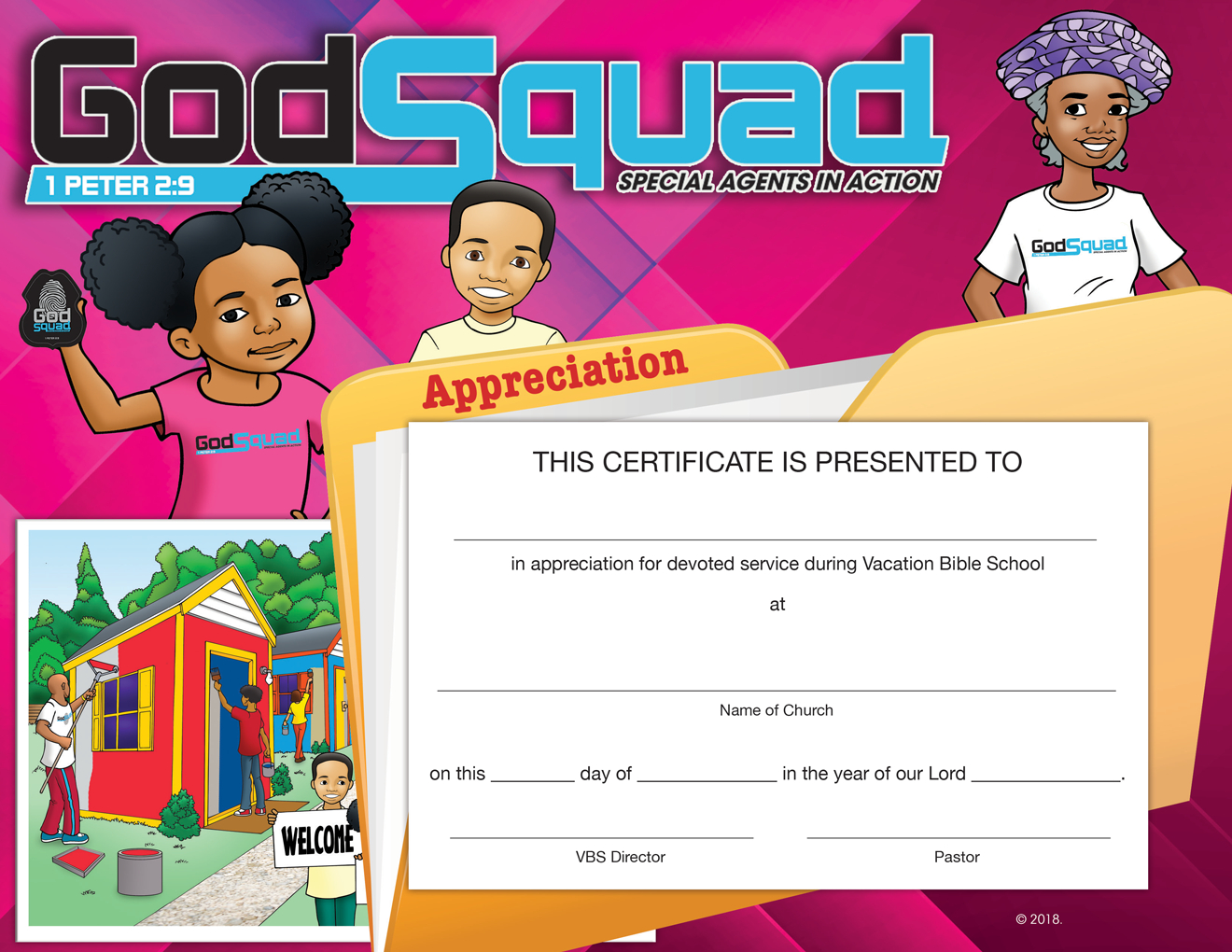 Ssaacc26 | Sunday School Awards And Certificate Clipart Big Intended For Vbs Certificate Template