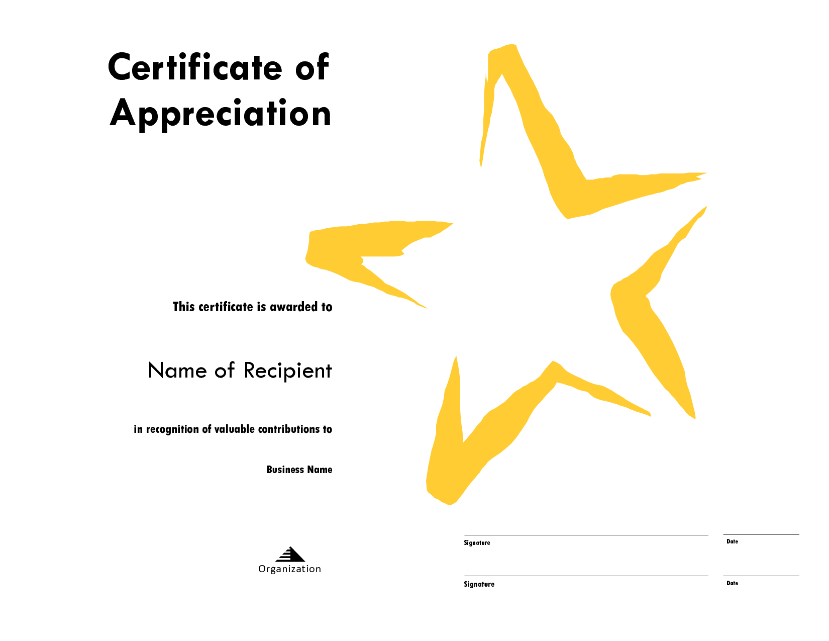 Star Award Certificate Templates Free Image In Star Award Certificate Template