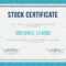 Stock Certificate Template For Ownership Certificate Template