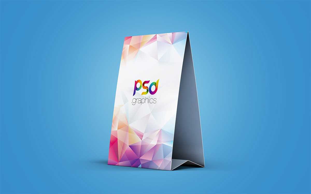 Table Tent Card Mockup Psd – Download Psd With Free Tent Card Template Downloads