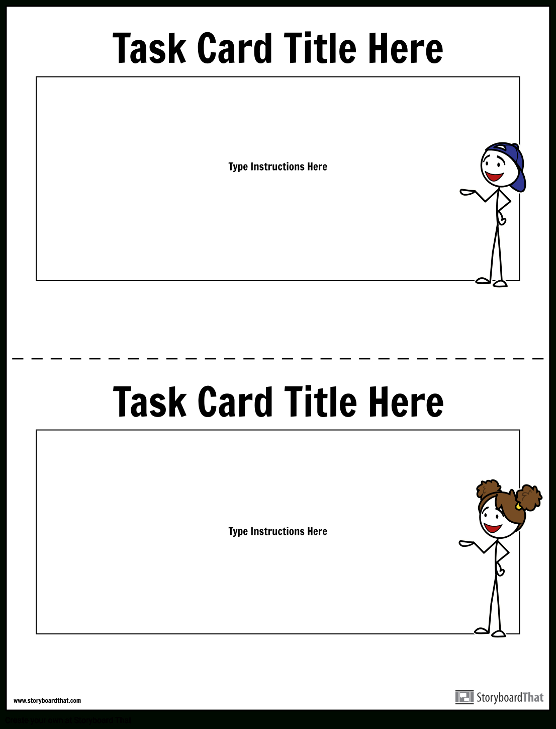 Task Card Template | Task Card Maker Within Task Card Template
