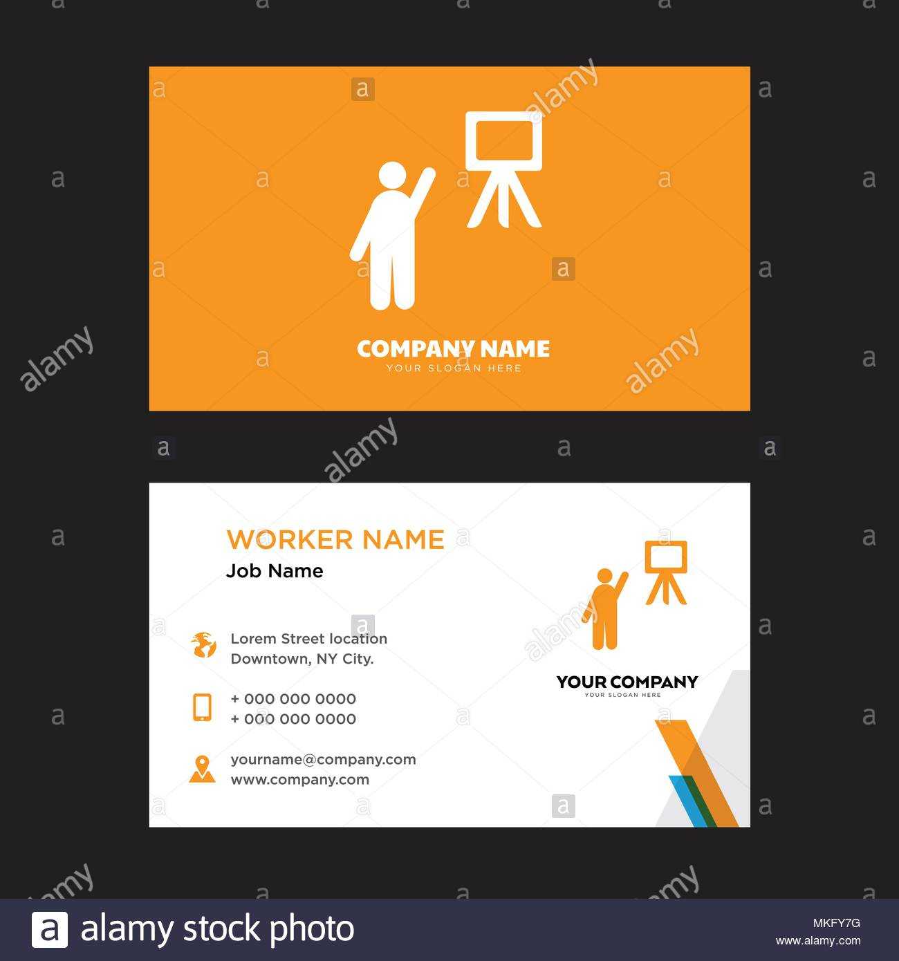 Teacher Business Card Design Template, Visiting For Your Inside Teacher Id Card Template