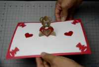 Teddy Bear Pop Up Card: Tutorial in Teddy Bear Pop Up Card Template Free