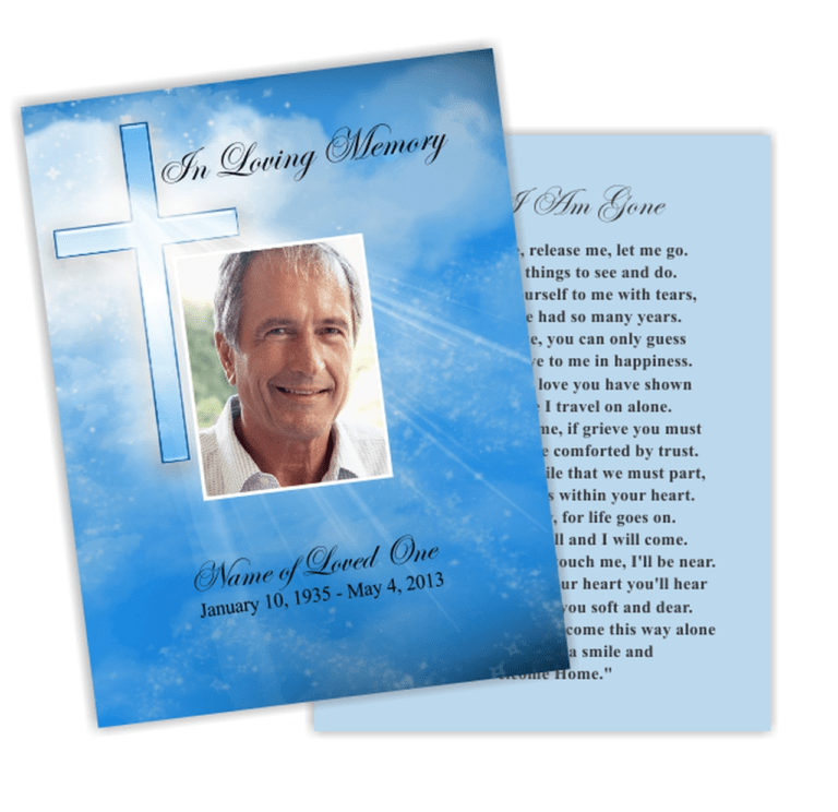 Remembrance Cards Template Free – Great Professional Templates