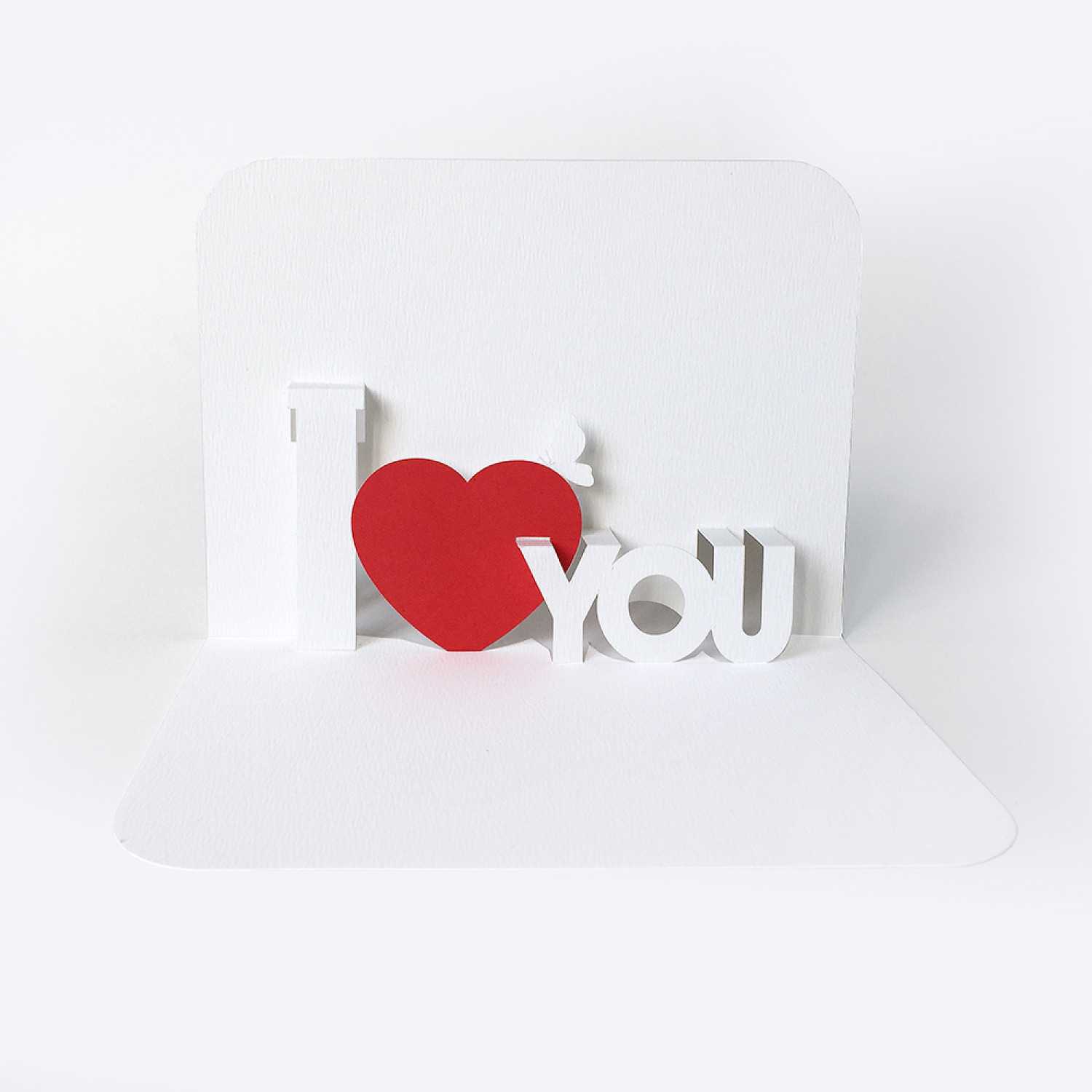 Template Pop Up Card «I Love You» Throughout Heart Pop Up Throughout Heart Pop Up Card Template Free