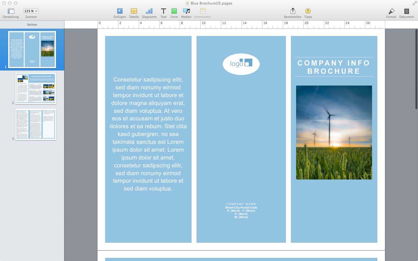Templates For Pages For Mac | Made For Use For Mac Brochure Templates