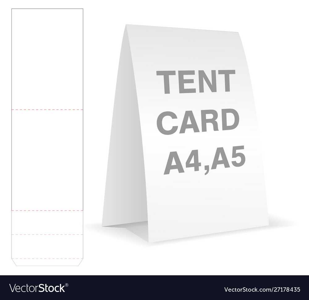 Tent Card Die Cut Mock Up Template Intended For Blank Tent Card Template