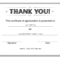 Thank You Certificate – Download Free Template Within Farewell Certificate Template
