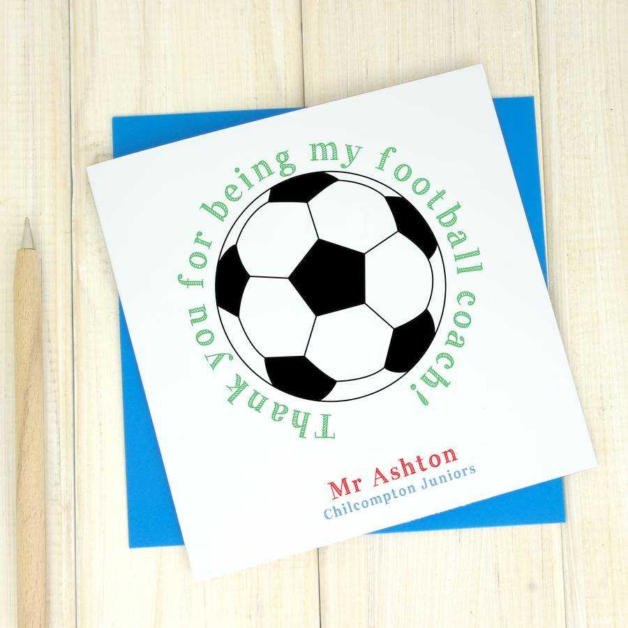 Thank You Football – Salod.refinedtraveler.co With Regard To Soccer Thank You Card Template